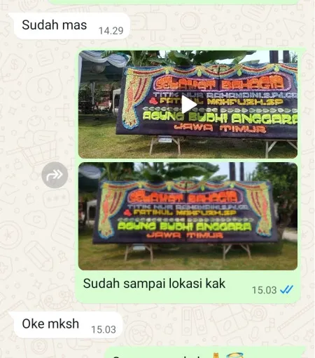 Pengiriman Papan Bunga Balai Kota Manado