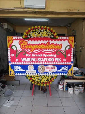 Papan Bunga di Balai Kota Manado