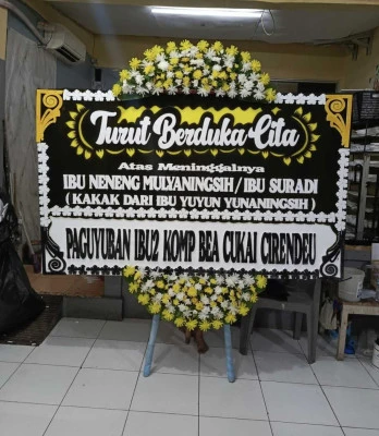 Papan Bunga di Balai Kota Manado